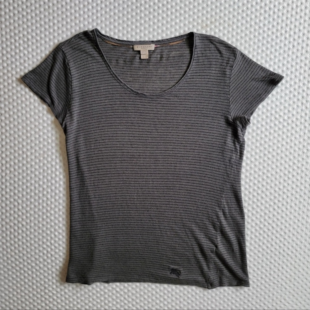 ✨7xHOST PICK✨Burberry Brit Basic Round-Neck Linen Shirt